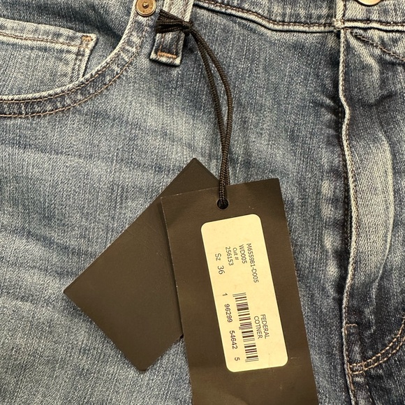 NWT MENS PAIGE Federal Cotner JeansStraight Light Blue Jeans